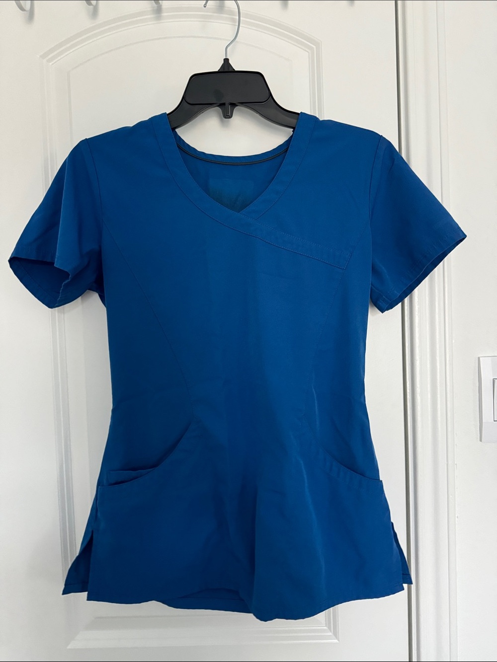 Skechers Women’s V-Neck Scrub Top in Royal Blue